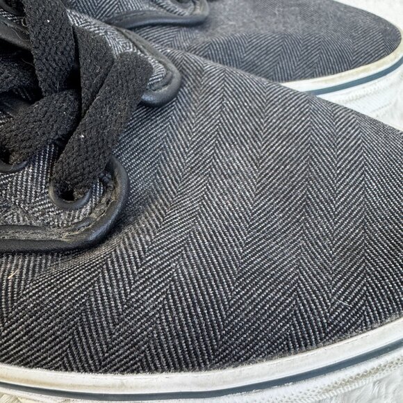 Vans Mens Herringbone Atwood Textile Black/Orion Men’s 10.5 Classic Skate Shoes - Picture 5 of 9